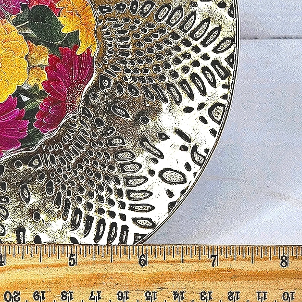 Beautiful Round Brass Picture Frame 7.5